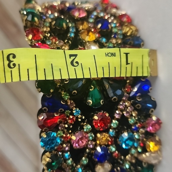 Multi Color Statement Crystal Rhinestone Headband NEW - Picture 7 of 7